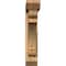 Ekena Millwork Olympic Slat Smooth Bracket w/ Offset Brace, Western Red Cedar, 5 1/2"W x 28"D x 28"H BKT0604X28X28OLY06SWR - alternate 4